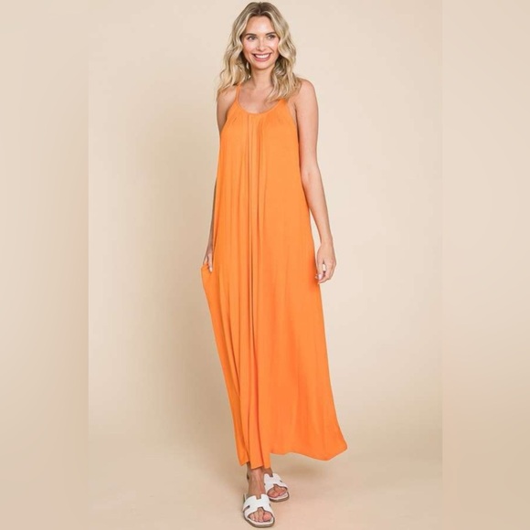 Culture Code Plus Size Tie Back Maxi Cami Dress 10010020933 - Picture 4 of 4